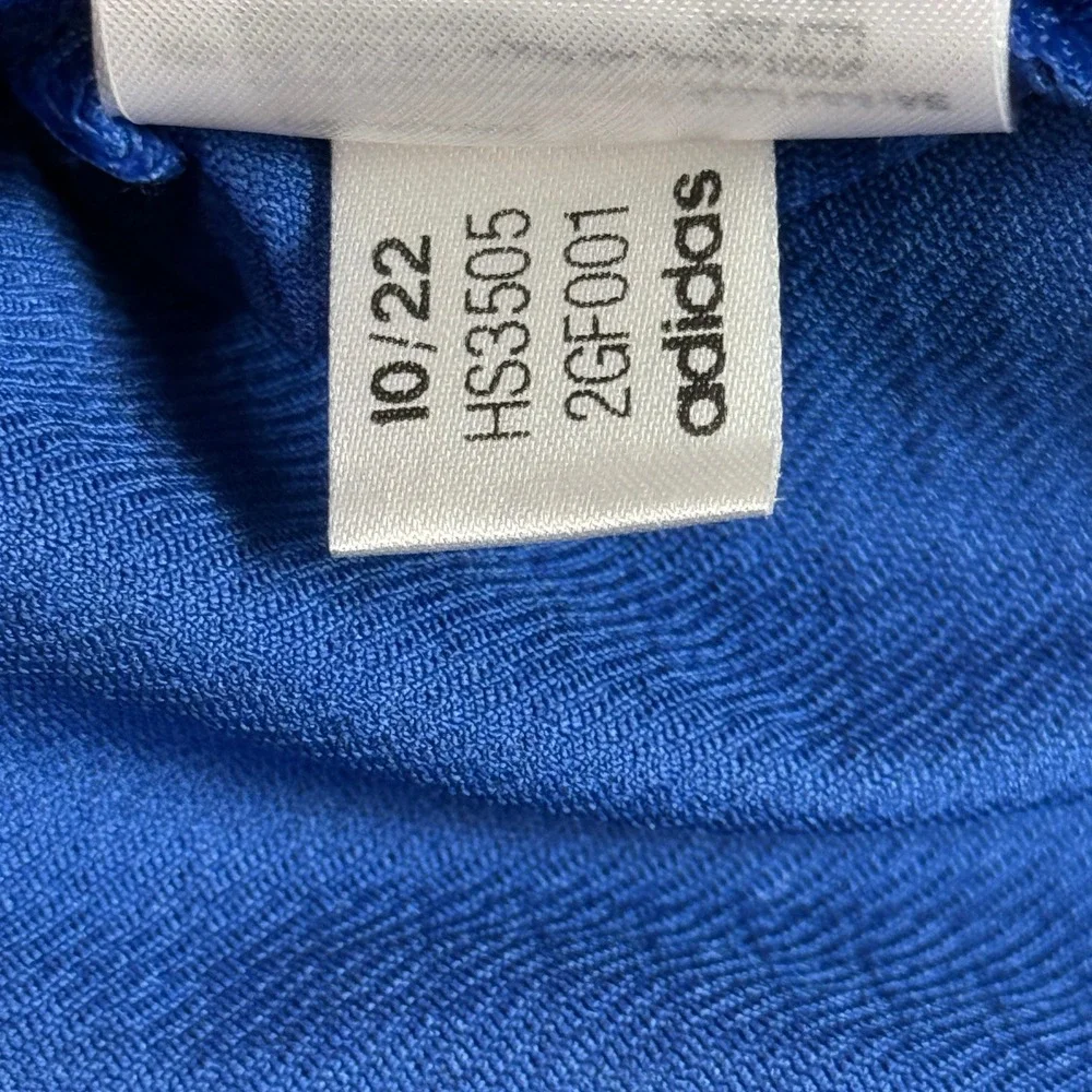 Adidas Shirt Mens | L | Royal Blue Slim Fit Long Sleeve Performance HS3505